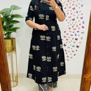 Black Kurti Suit Sets