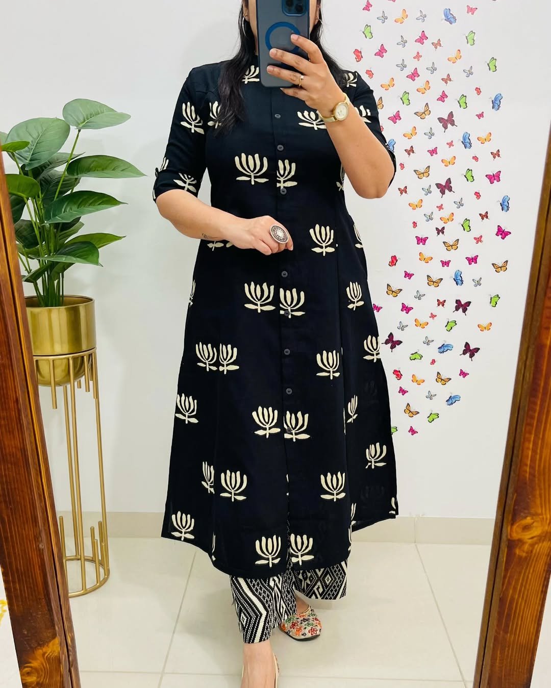 Black Kurti Suit Sets
