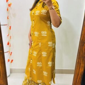 Beautiful Cotton Kurti with Pant